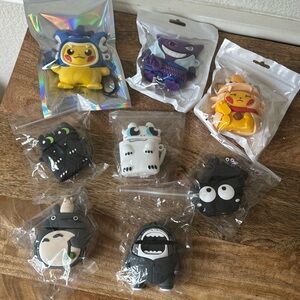 Lot of 8 AirPods 2 Case - Toothless Pokemon Shark Totoro Studio Ghibli